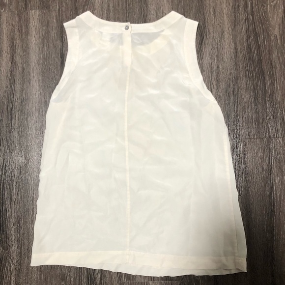 Kelita Taylor Silk Sleeveless Blouse - Off-White - Size 6 - Picture 3 of 4